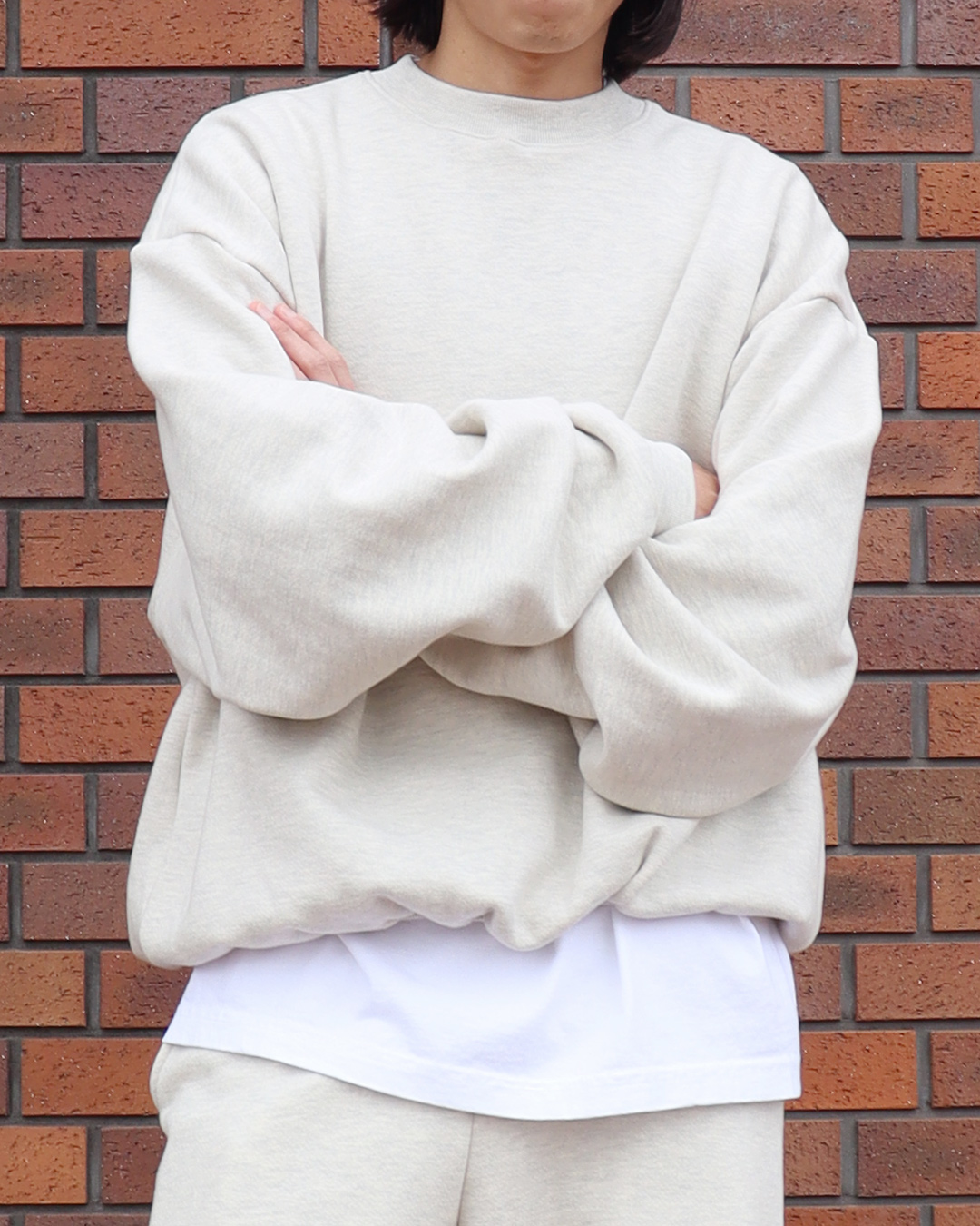 LOS ANGELES APPAREL ロサンゼルスアパレル SF1047 12oz Fleece Wide Crew