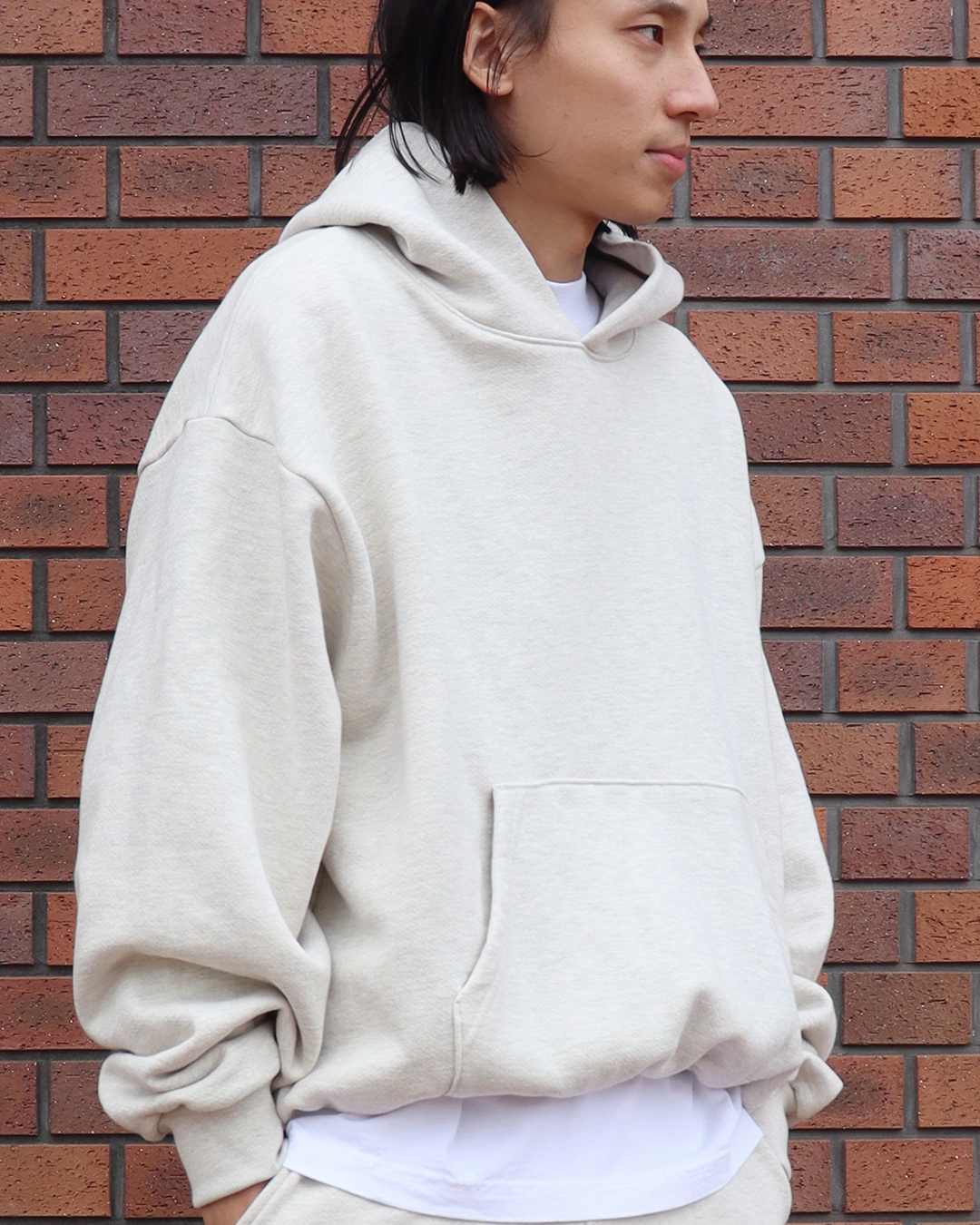 LOS ANGELES APPAREL ロサンゼルスアパレル SF1049 12oz Fleece Wide Hoodie SCOUR