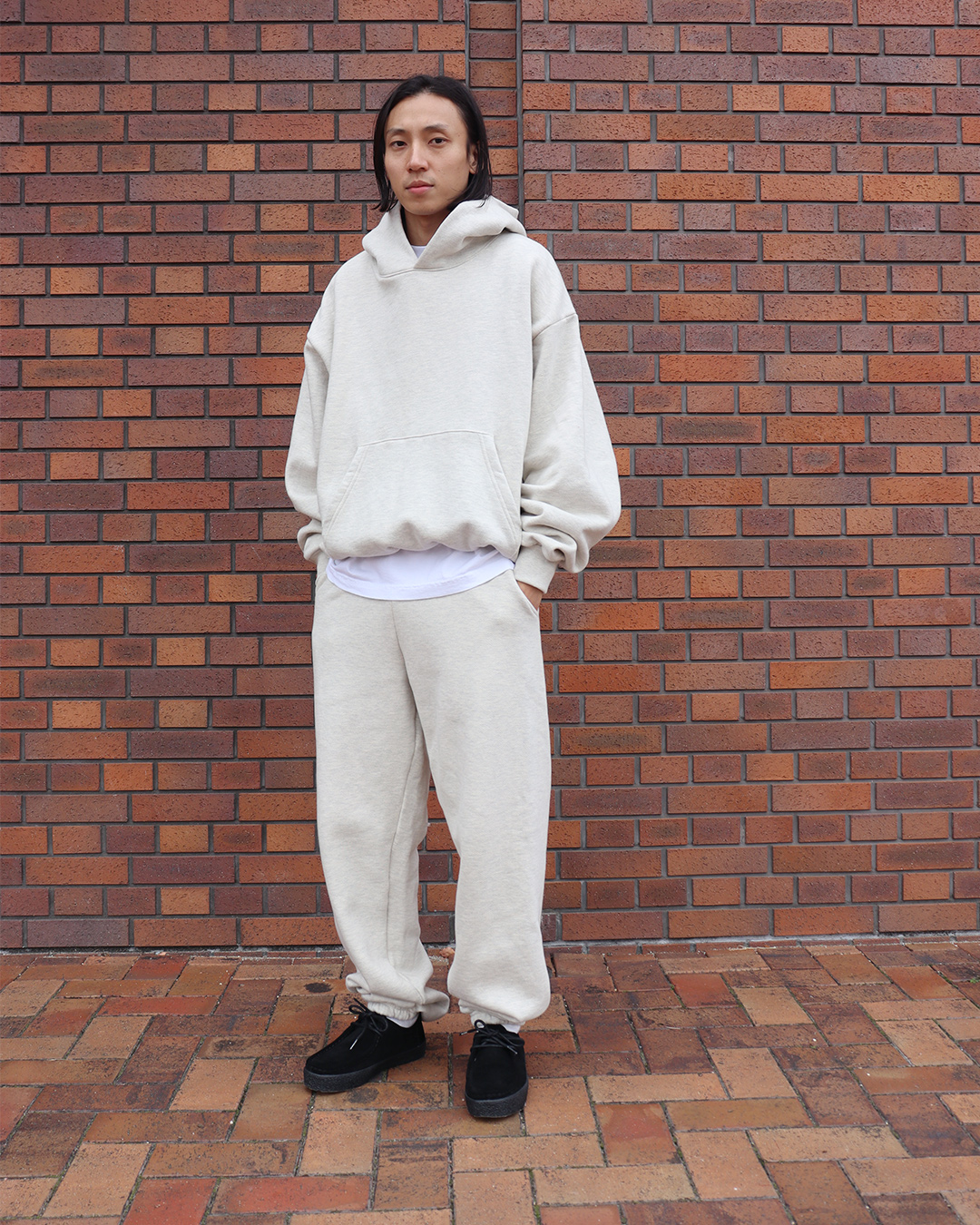 LOS ANGELES APPAREL ロサンゼルスアパレル SF1049 12oz Fleece Wide Hoodie SCOUR